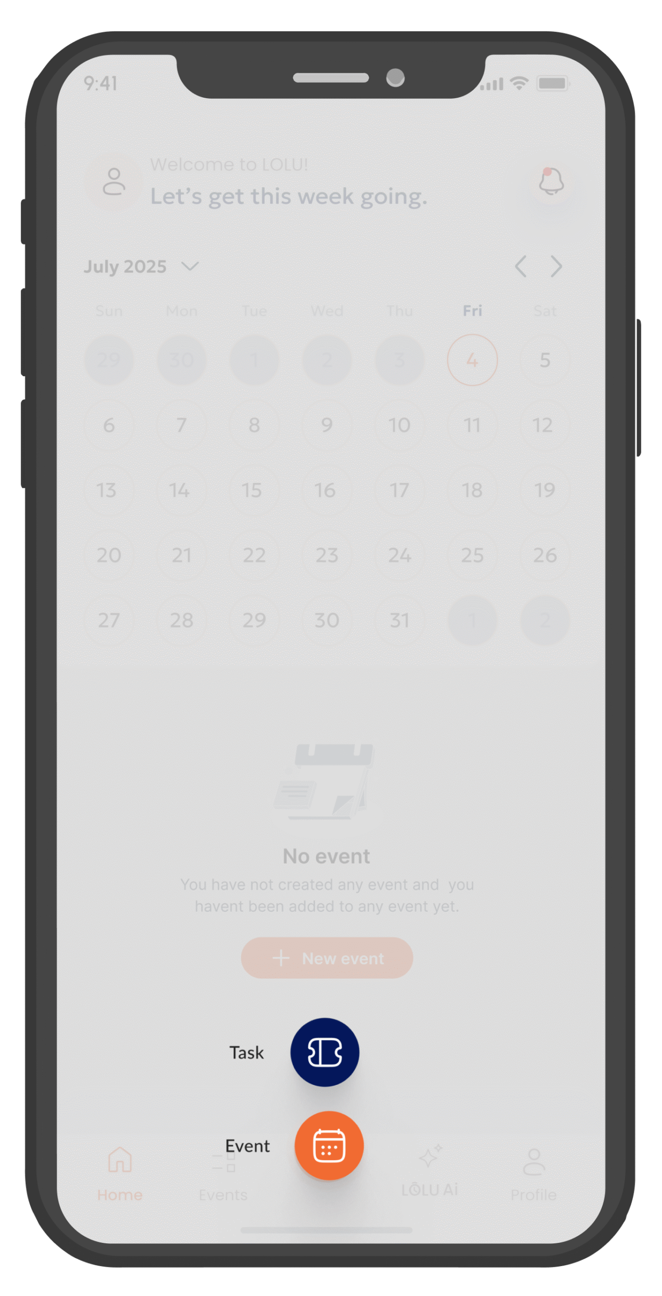 Create Selection Screen